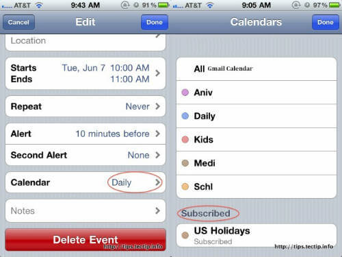 How to Sync Google Secondary Calendars on iPhone  iPod  - 21