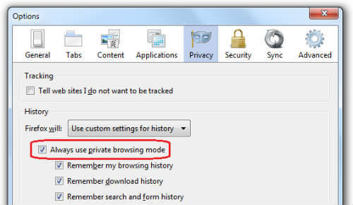 How to always start Firefox in private browsing  - 42