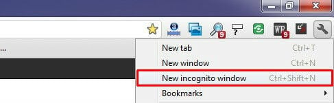 Chrome Private Browsing1