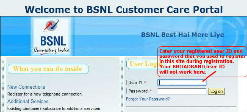 A perfect guide to register on BSNL broadband North West  - 45