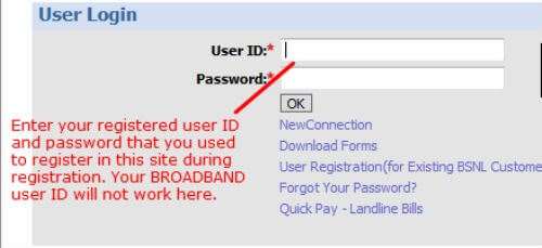 A perfect guide to register on BSNL broadband EW  - 77