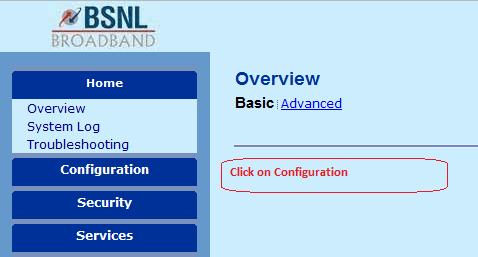 Activate your wireless connection using BSNL modem  - 73