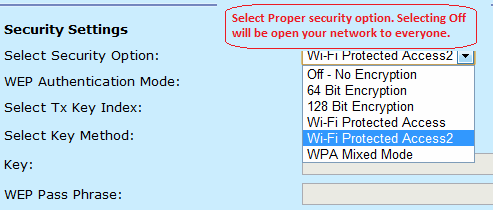 secure your BSNL wireless modem