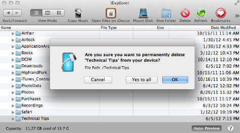 iPhone as portable hard disk for your Mac - 6