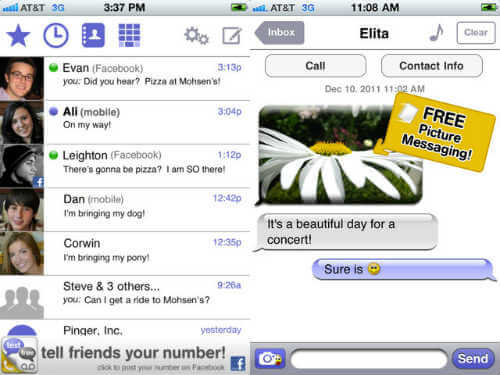 10 Apps for Free SMS Text Messaging from iPhone   Android - 61