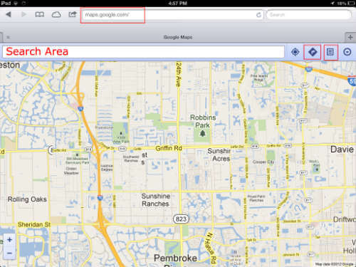 Google Map for iOS 6