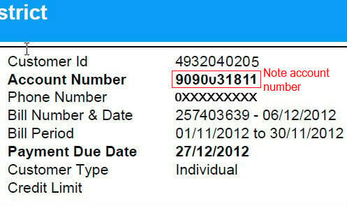 bsnl telephone bill format