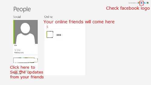 Facebook account to Windows 8 People app - 6