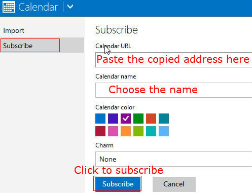 How to Susbcribe or import Google Calendar to Windows 8 - 32