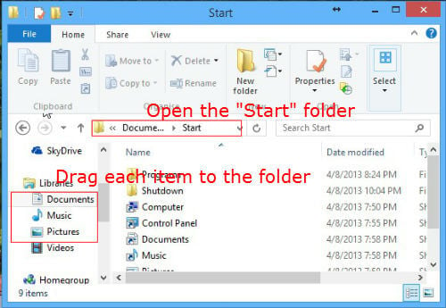 start menu win 8 2