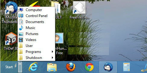 start menu win 8 7