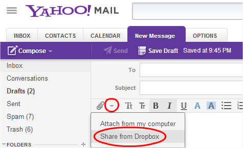 yahoo mail attachment size limit