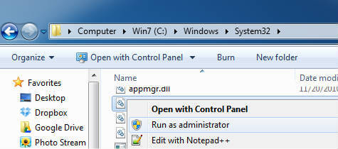 How to Run As Admin Control Panel Files  - 32