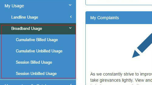 How to Check Usage Report Online of BSNL Landline   Broadband - 62