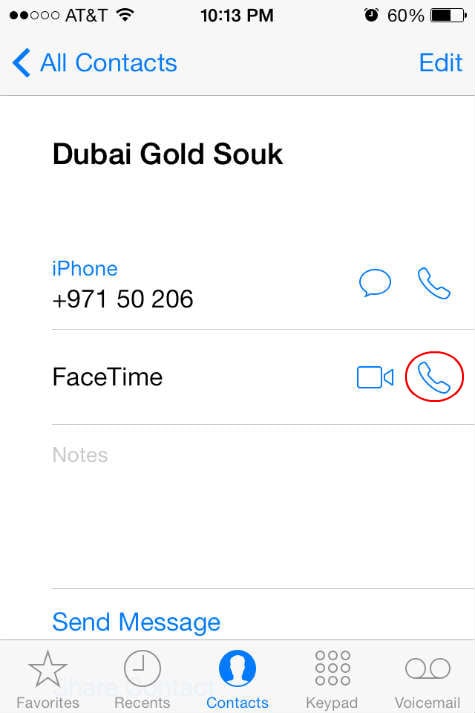 Use FaceTime Audio for Free International Phone Calls From iOS7  - 79