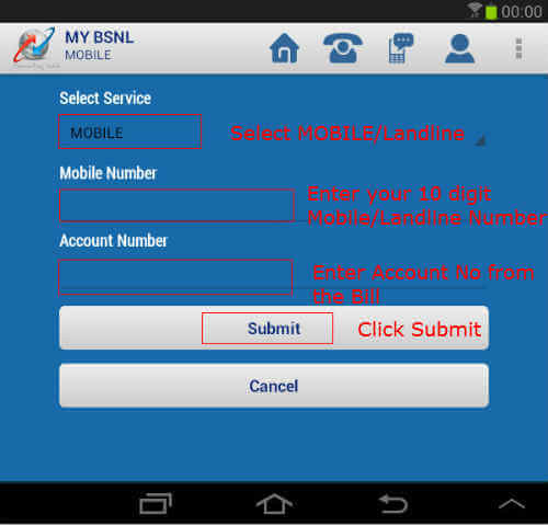 BSNL App bill payments and Recharge - 17