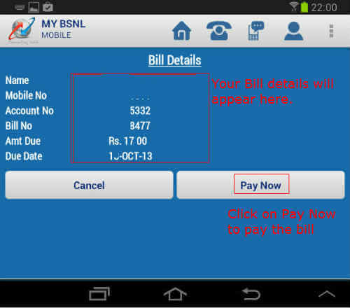 bsnl app payment 3