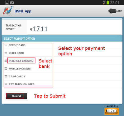 bsnl app payment 5
