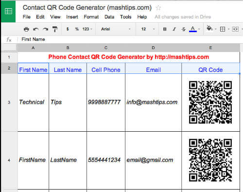 QR Code Generator For Contact List   Scan and Add in Your Smart Phone  - 21