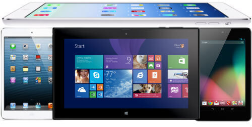 Which Tab Do You Like   Apple iPad Mini Vs Apple iPad Air Vs Nokia Lumia 2520 Vs Nexus 7 - 10