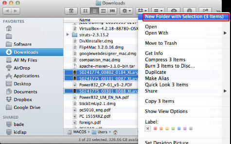 how to create new folder on mac inside program file