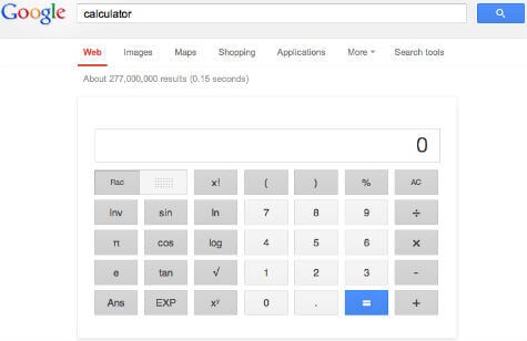 google search calculator