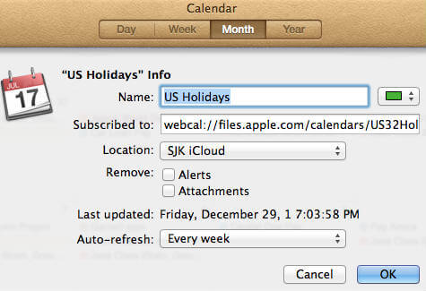 How to Add Country Holiday Calendar in MAC Calendar  - 58