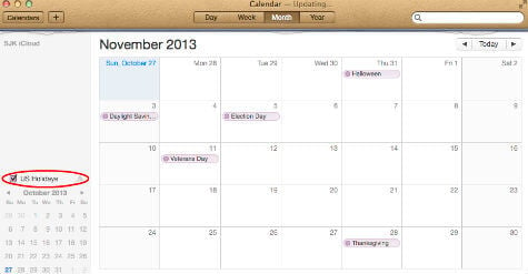 us holiday calendar for mac