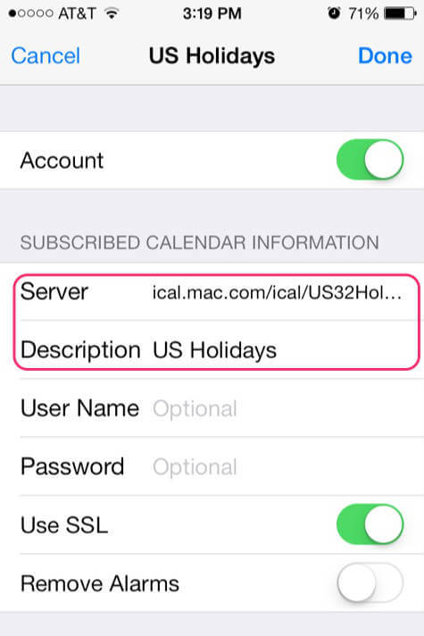 us holidays calendar for mac