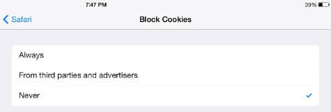 Website Error on iPad  Try to Enable Cookies on iPad  - 78