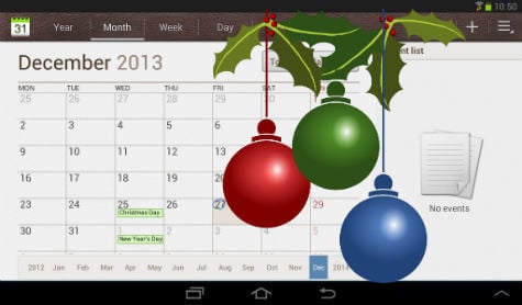 Android Holiday Calendar