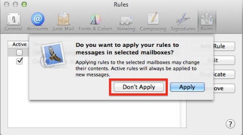 mac mail rules