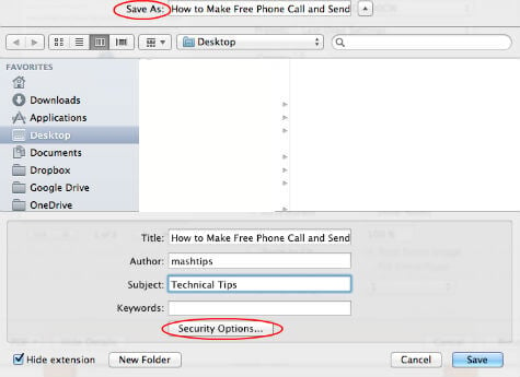 How to Add Password to PDF Files using MAC - 11