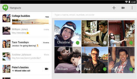android hangouts