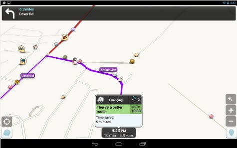 android waze