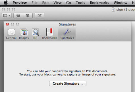 how to create a digital signature on mac