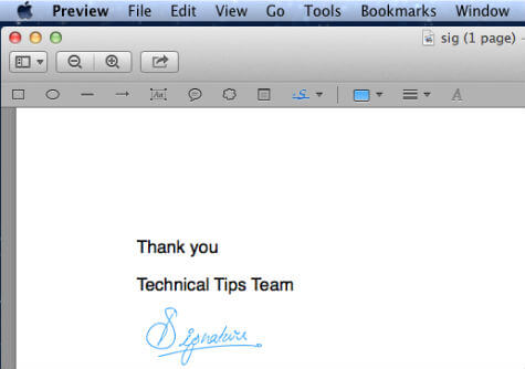 how to make electronic signature on mac