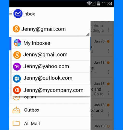 Blue Email