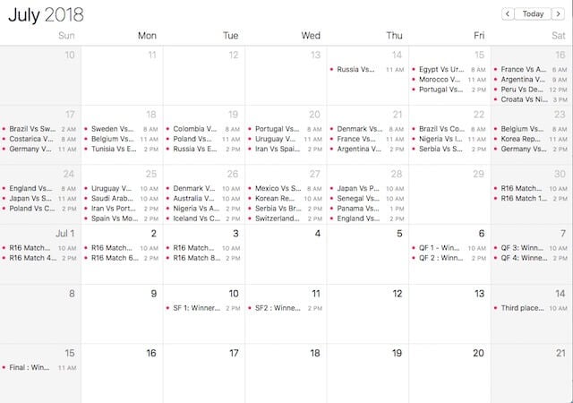 Get FIFA World Cup 2018 Schedule Calendar on Android  iPhone   PC - 6