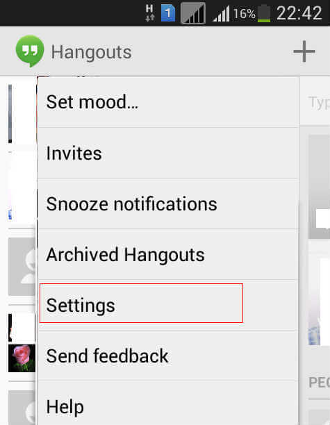 disable sms hangouts