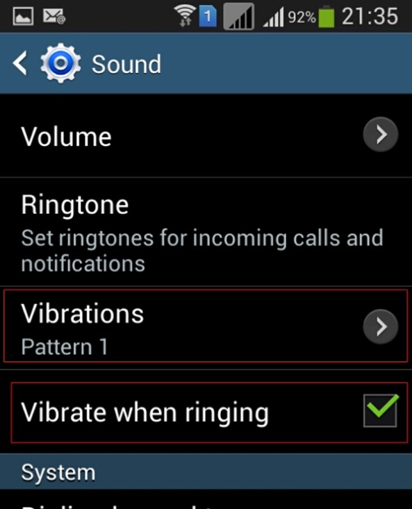 Set Custom Vibration Pattern for your Samsung Android Phone - 51