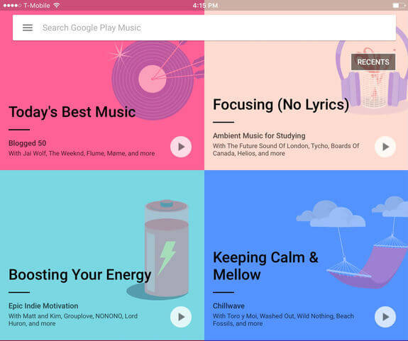 Google Music iOS