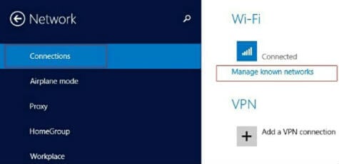 Win8 Network connections