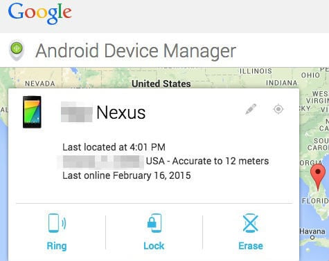 android device manager web