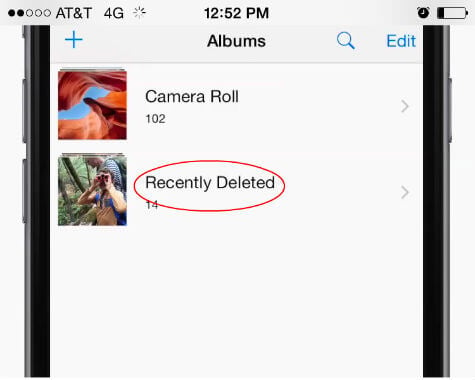 ios recover deleted photos