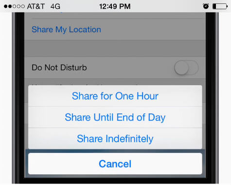 ios share location