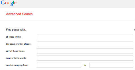 Google Advanced Search