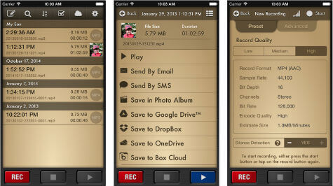 12 Best Apps to Record iOS Voice Memos into Dropbox  Cloud Drives  - 40