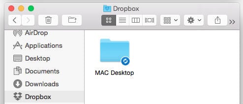 sync desktop folder