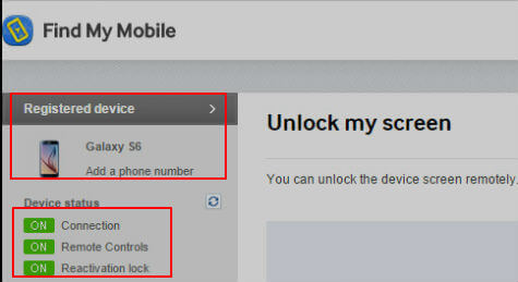 samsung unlock my phone